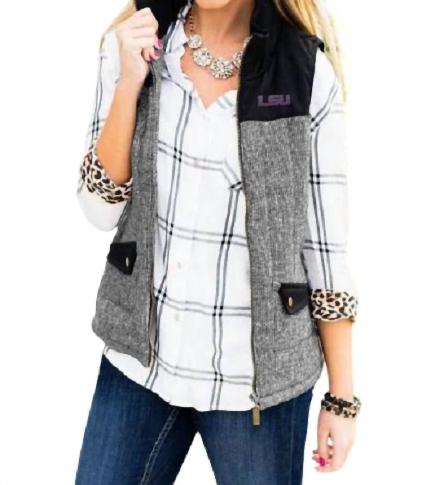 Gameday Couture - LSU Prep For It Vest