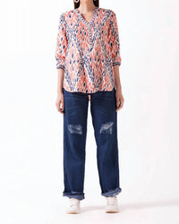 Ash & Eden - Nehara Stand Collar Top