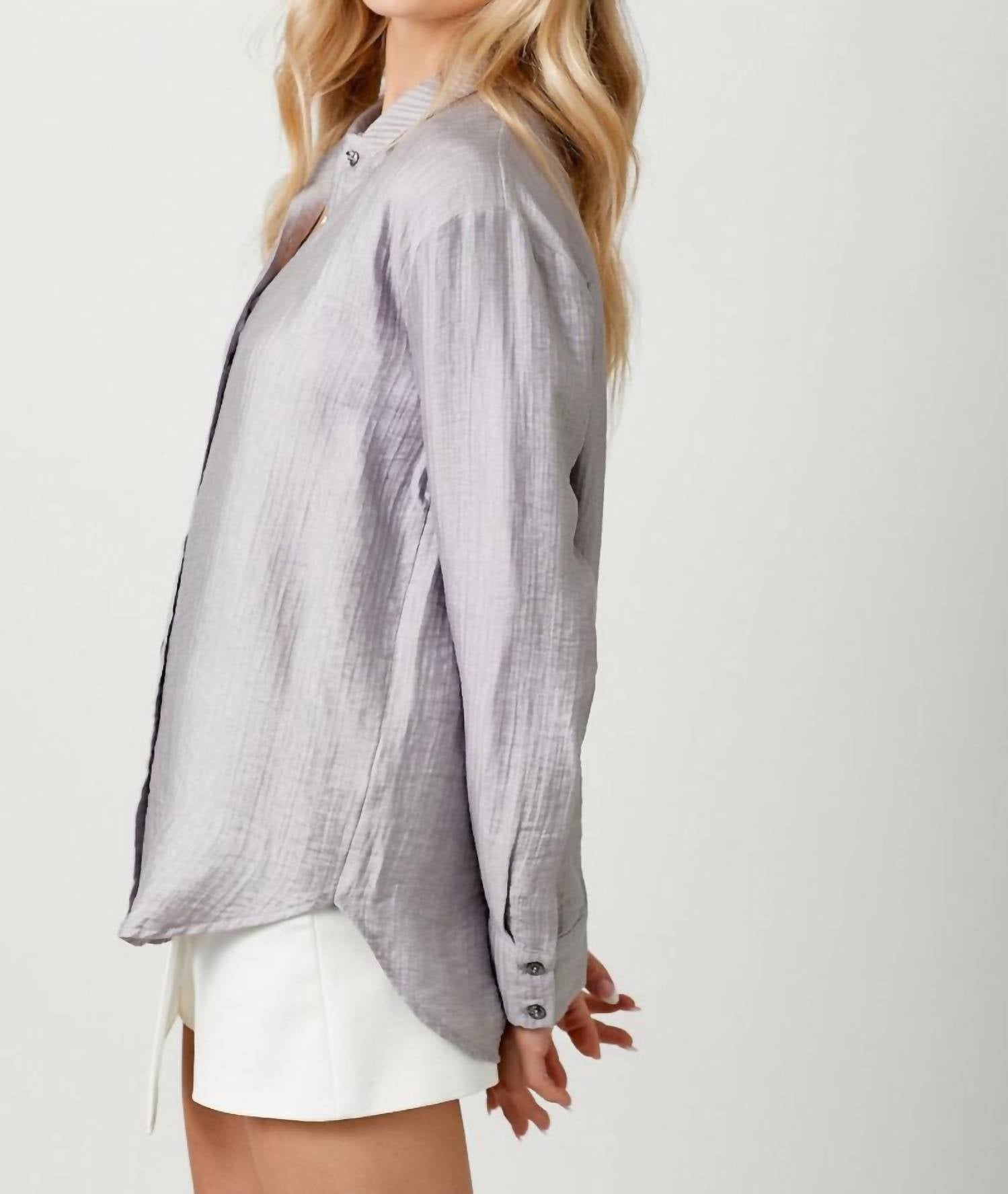 Mystree - Lillian Button Down Top