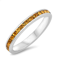 Starlette Women's Itrine Eternity Band in silver - women's jewelry