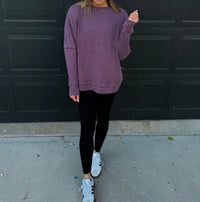 Mono B - Waffle Ribbed Pullover