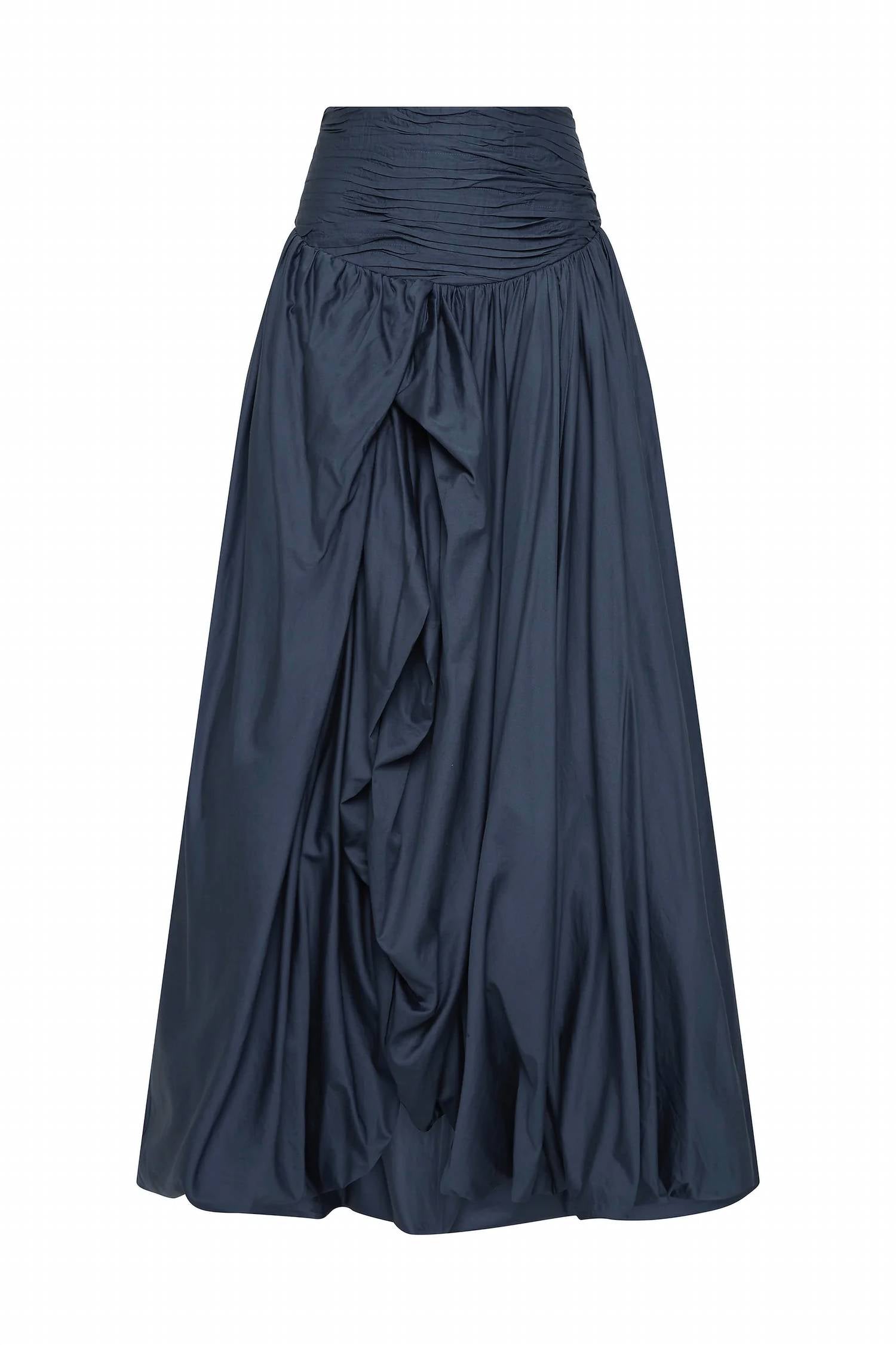 Aje. - BUBBLE HIGH SLIT RUCHED SKIRT