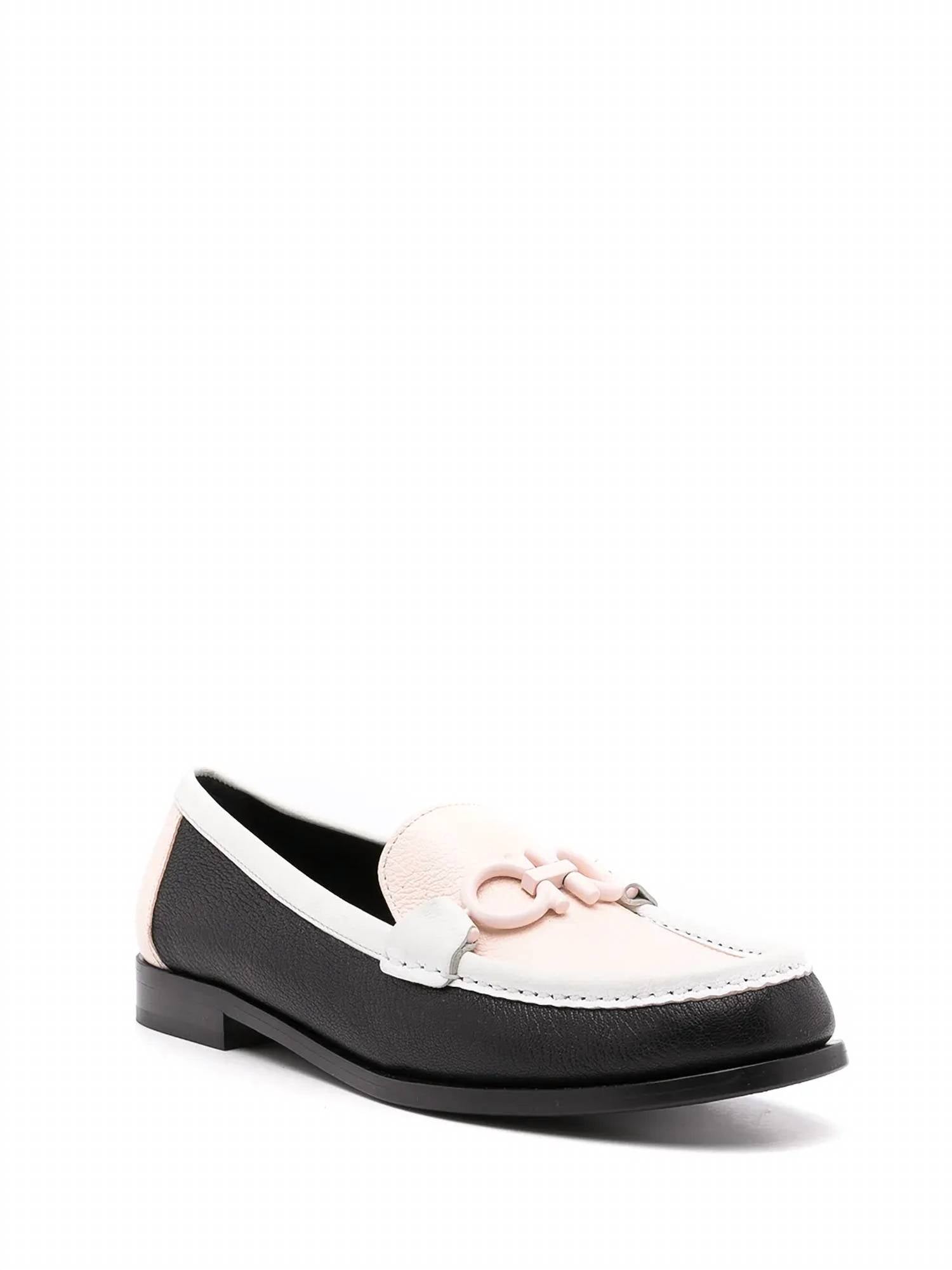 Salvatore Ferragamo Women's Gancini Leather Moccasin Loafers in black - women's flats - view 134