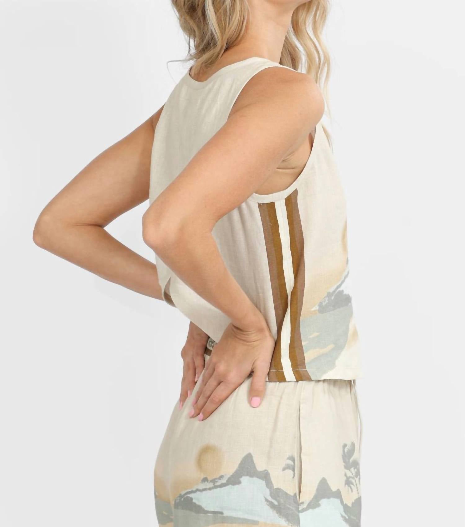 Las Surenas - Women's Linen Tank Top