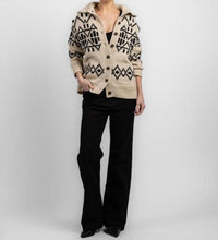White + Warren Merino Fair Isle Jacket in ivory combo - women's jacket - view 4