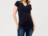 Ripe Maternity - Embrace Short Sleeve Cross-Over Tee