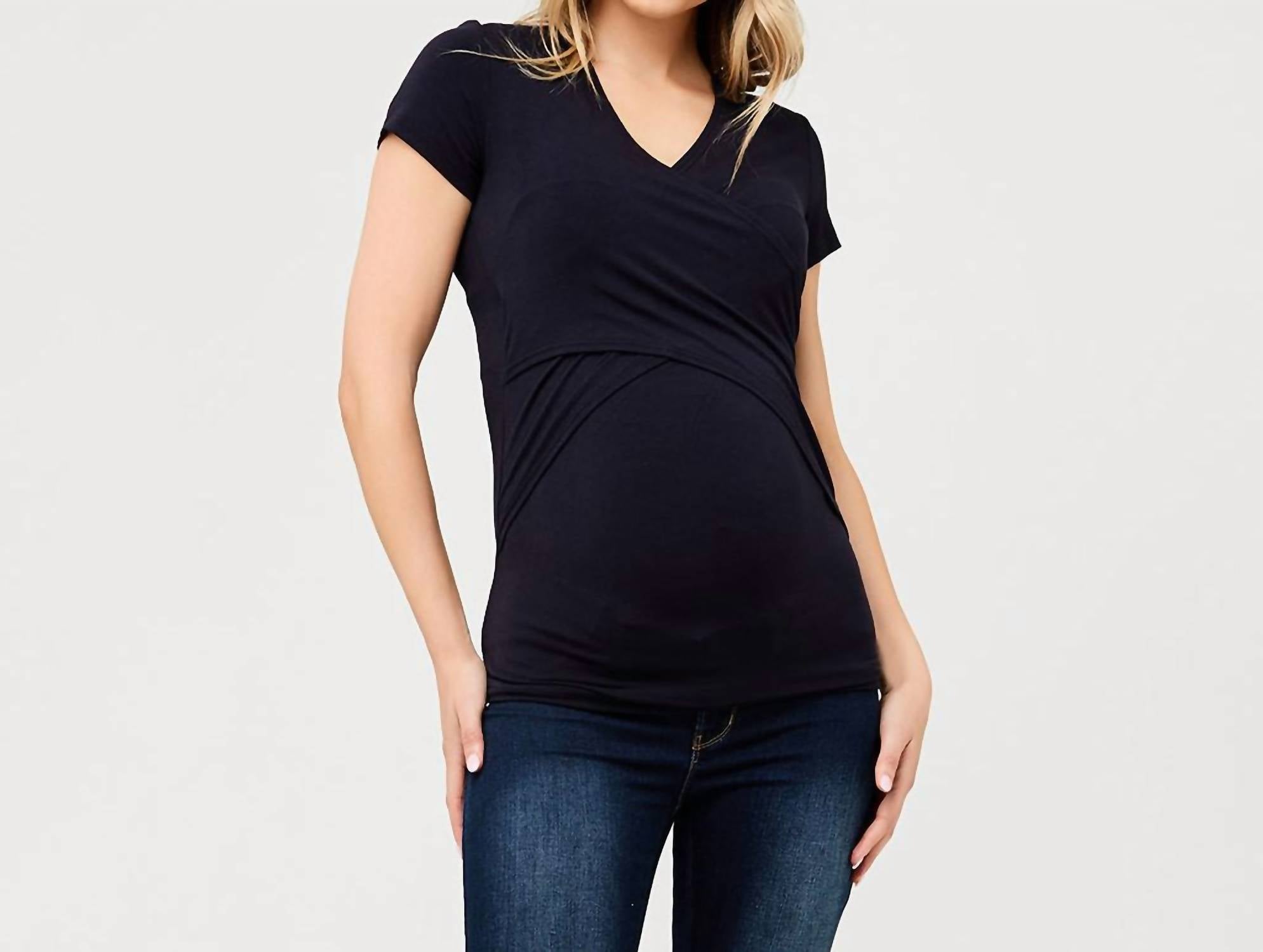 Ripe Maternity - Embrace Short Sleeve Cross-Over Tee