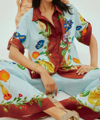 Alemais - Dahlia Floral Linen Shirt