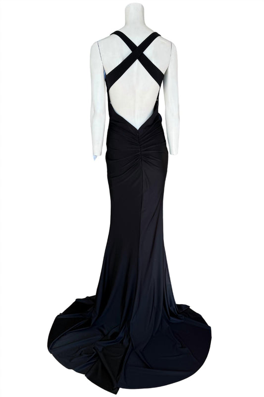 Jovani - Black Maxi Evening Gown