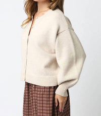 Olivaceous - Lina Knit Cardigan Top