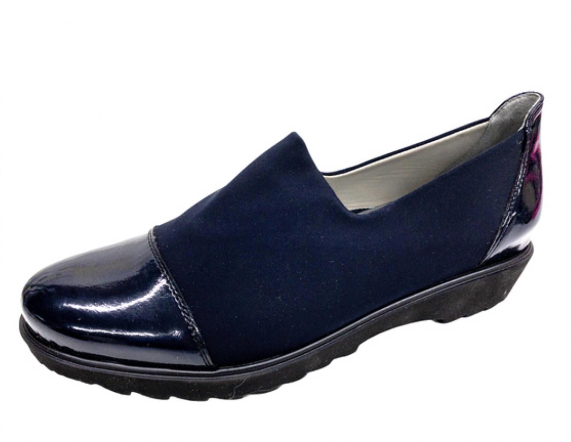 Ara Women's Miriam Slip On Loafer in navy - women's flats