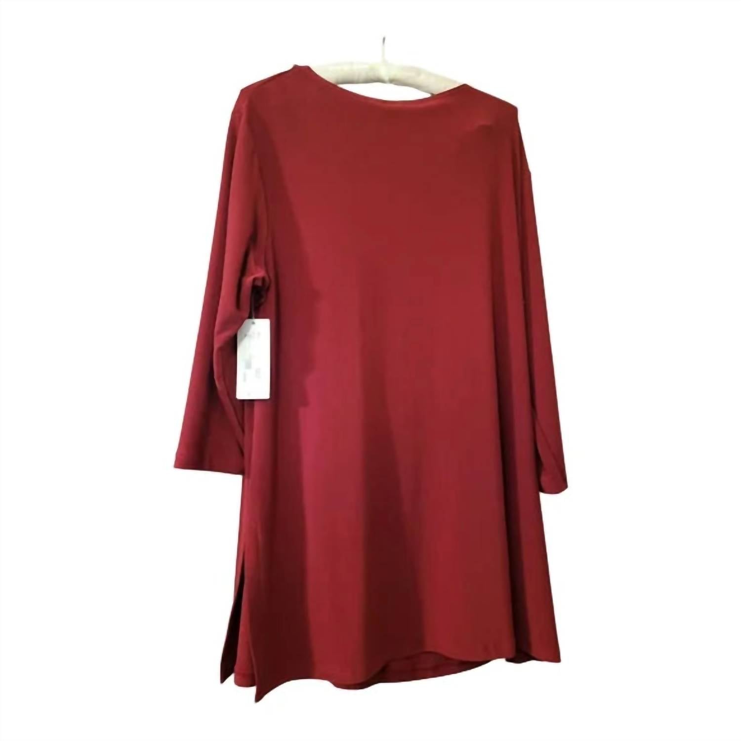 Sympli - Women's Funnel Collar Flouce Top