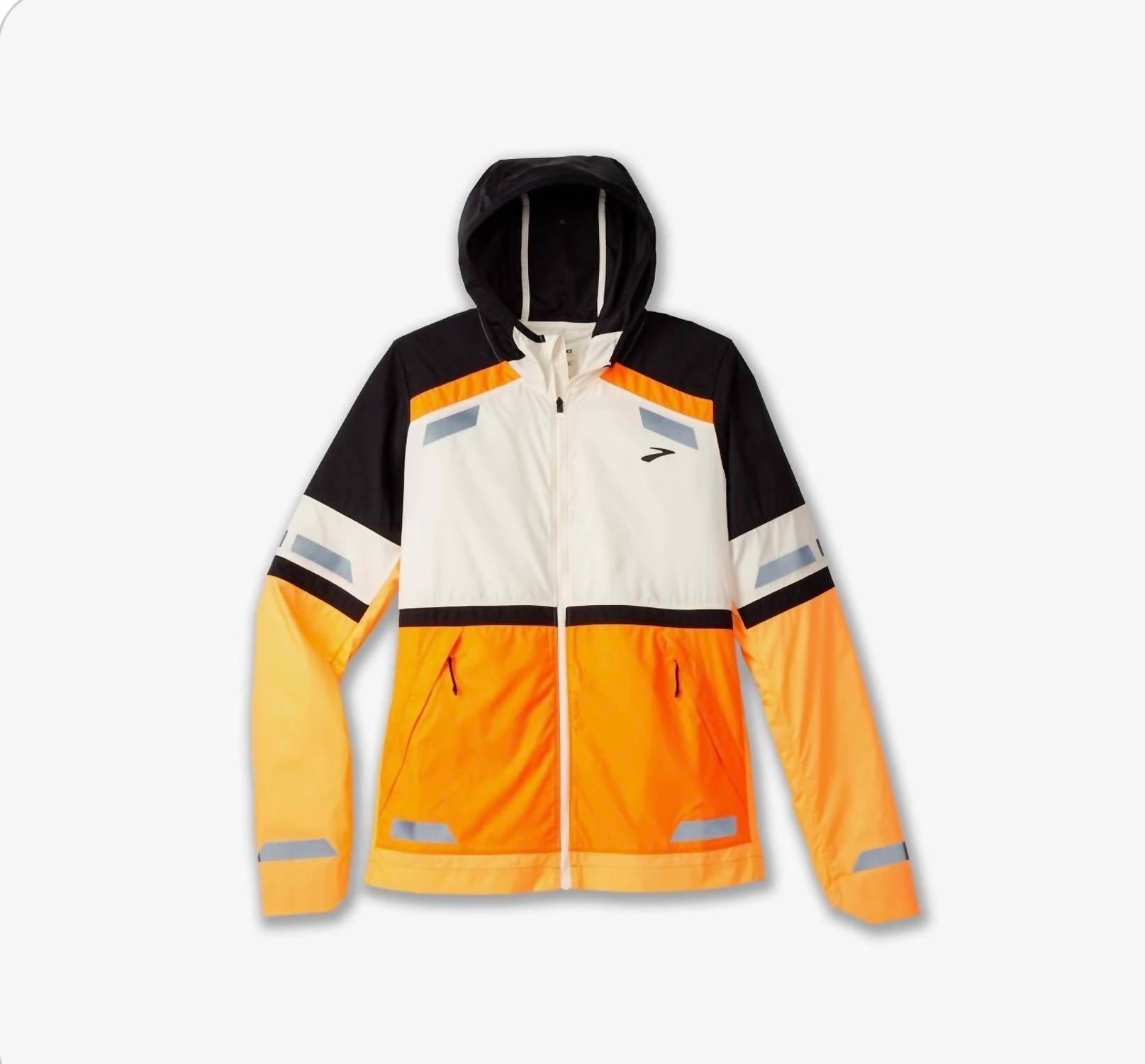 BROOKS Women's Run Visible Jacket 2.0 in orange - women's jacket