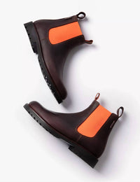 PENELOPE CHILVERS Women's Nelson Boot in conker neon orange - women's shoe - detail view