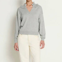 Nation LTD Winona Sweater in heather grey 1 - women's sweater