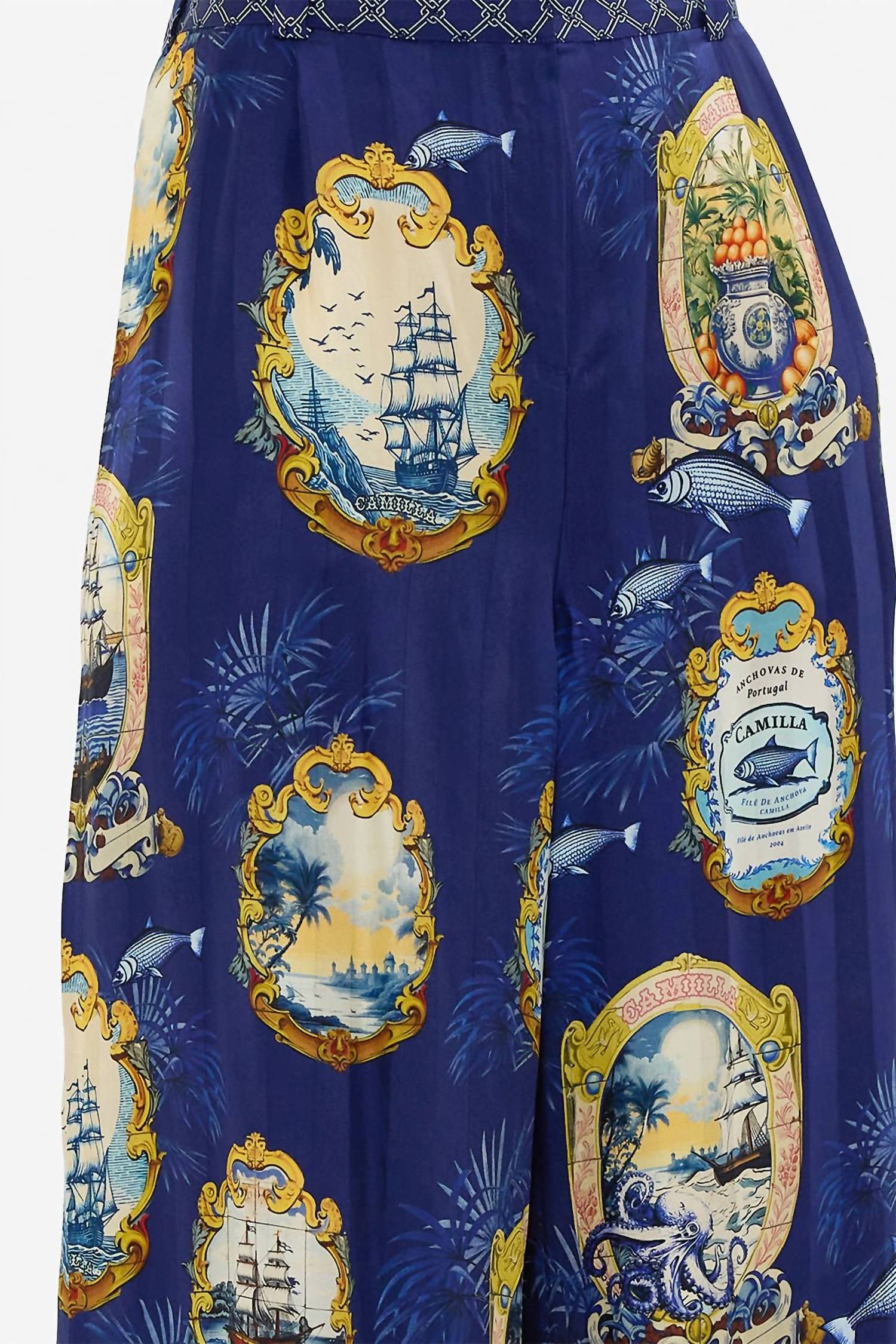 Camilla - Wide Leg Waisted Pants