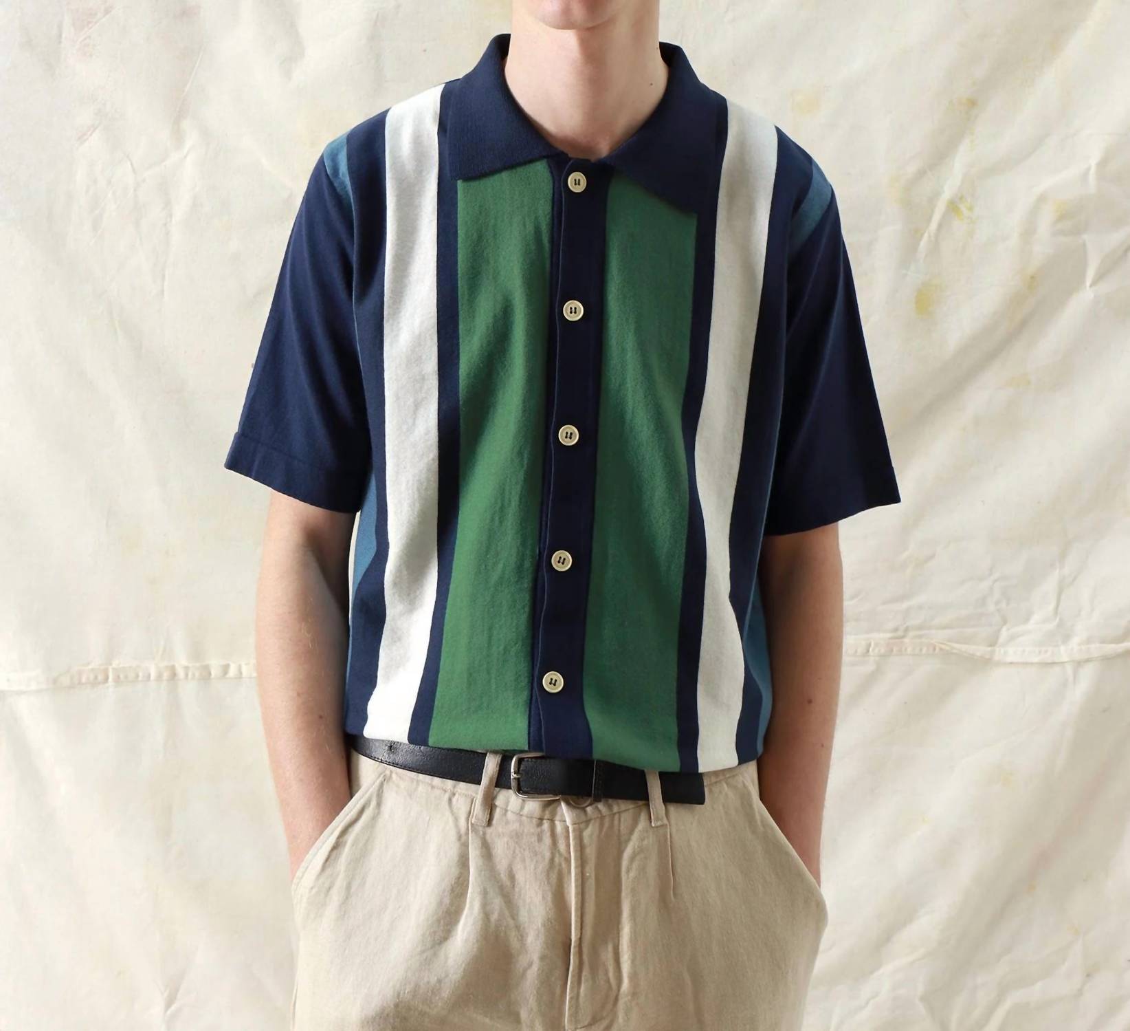 Far Afield - Men's Neto Stripe Velzy Cardigan