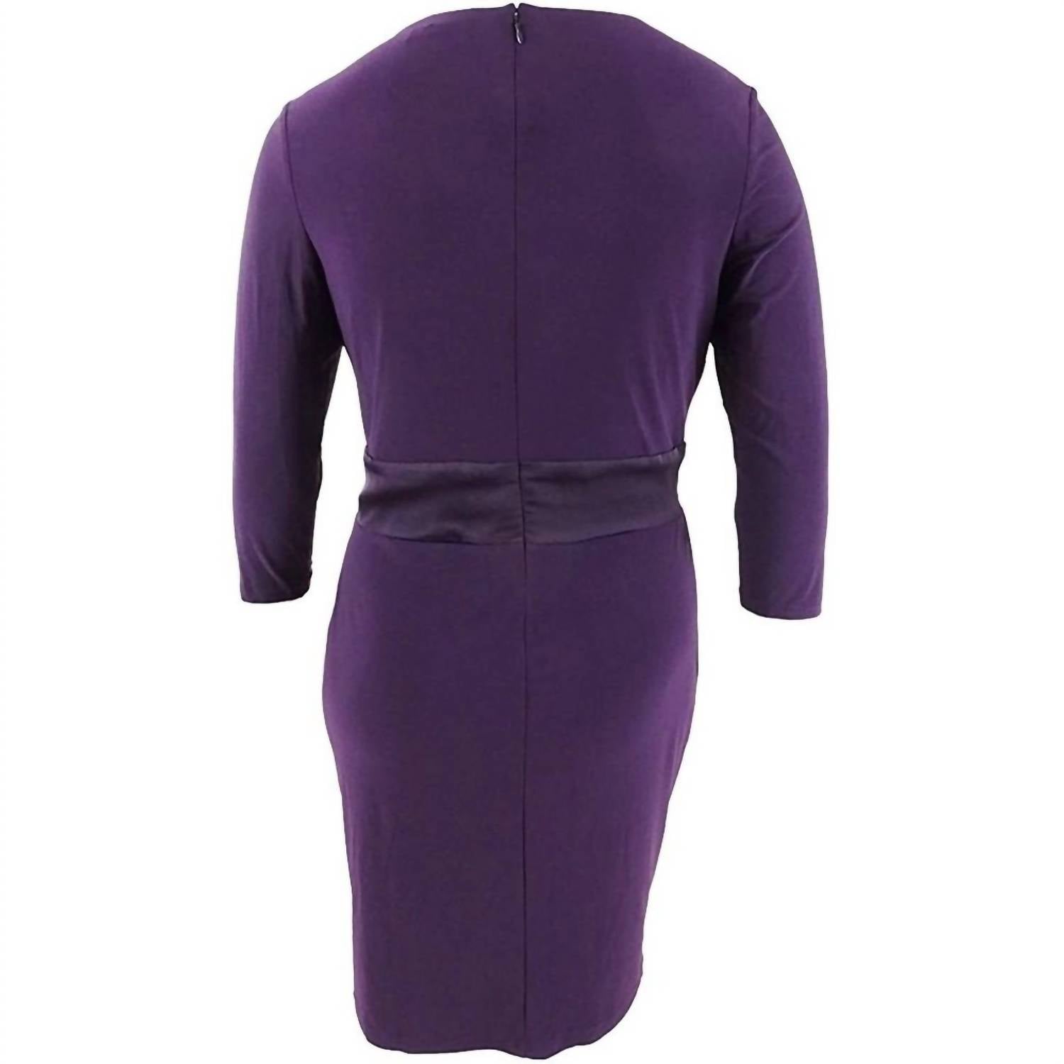 American Living - Women's Ruffled V Neck Dress