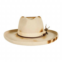 American Hat Makers - Wool Felt Burnt Teardrop Fedora Hat