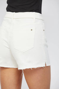 Mica Denim - Fold Over High Rise Shorts