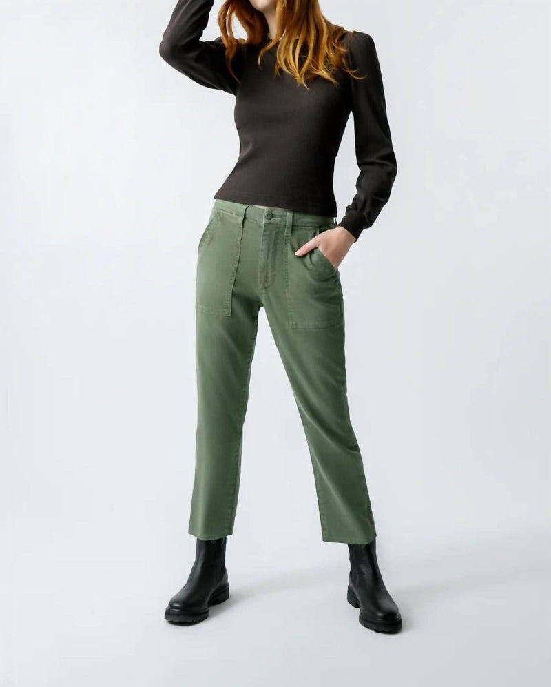 AMO Easy Army Trousers in tea leaf - women's pants