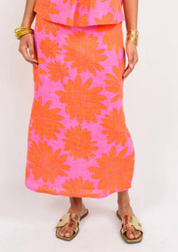 Ivy Jane Women's Daisy Skirt in mango - women's skirt