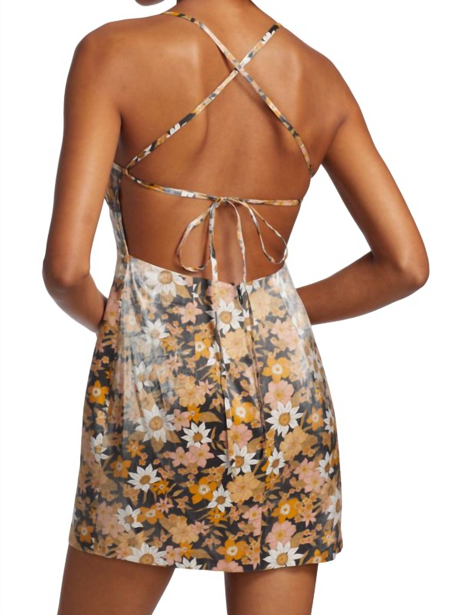 Rumer - Paloma Floral Ruched Mini Dress