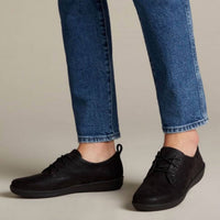 Clarks Women's Ayla Reece Sneakers in black - women's sneaker - alternate view