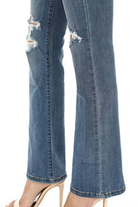 Judy Blue - Destructed Wide Leg Jeans
