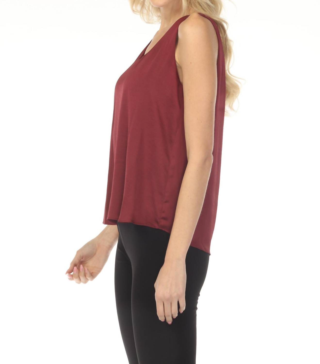 Joseph Ribkoff - Scoop Neck Sleeveless Satin Top