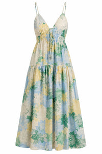 Elan - Printed Spaghetti Strap Maxi Dress