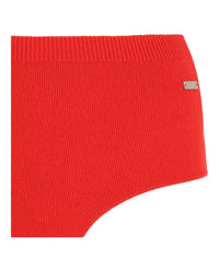Salvatore Ferragamo - Women's Ribbed Texture High-waisted Knitted Coulottes