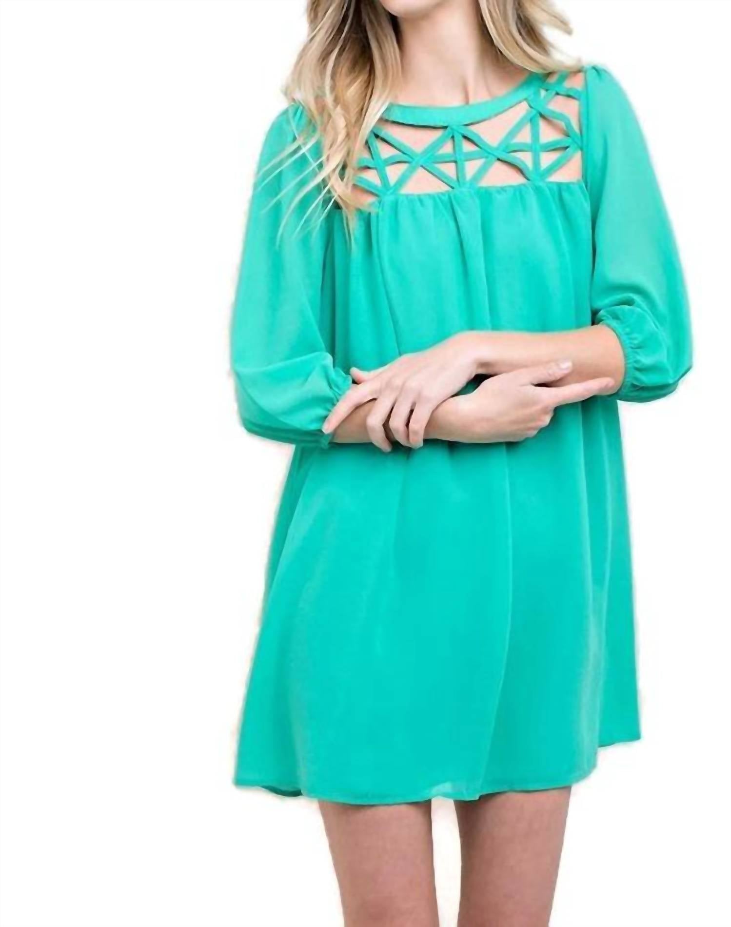 Kori - Lattice Baby Doll Dress