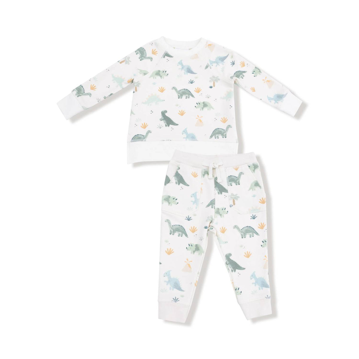 Angel Dear - Boys French Terry Raglan Sweatshirt & Jogger Set