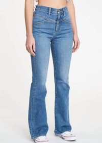 Daze - Women's Go Getter High Rise Flare Jeans