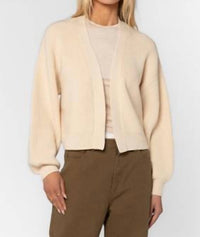 Velvet Heart Brayden Cardigan Sweater in beige - women's cardigan