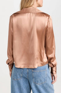 L'Agence - Lotus Cowl Neck Top