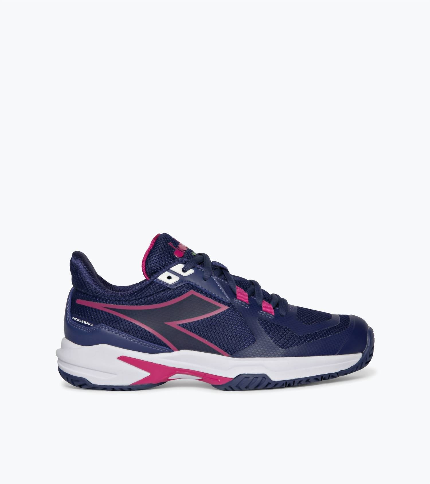 diadora Women's Trofeo 2 All Ground Pickleball Shoe in blueprint pink yarrow white - women's shoe