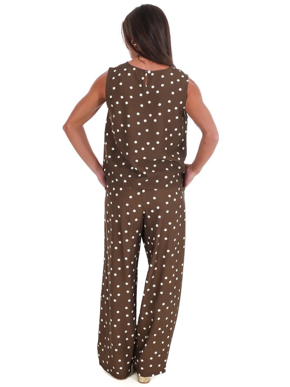 She + Sky - Sweet Talk Polka Dot Tank Top