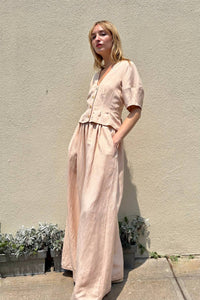 Rose Velvet - Nora Linen Blend Blouse