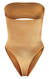 Prettylittlething - Goddess Strapless Monokini One Piece