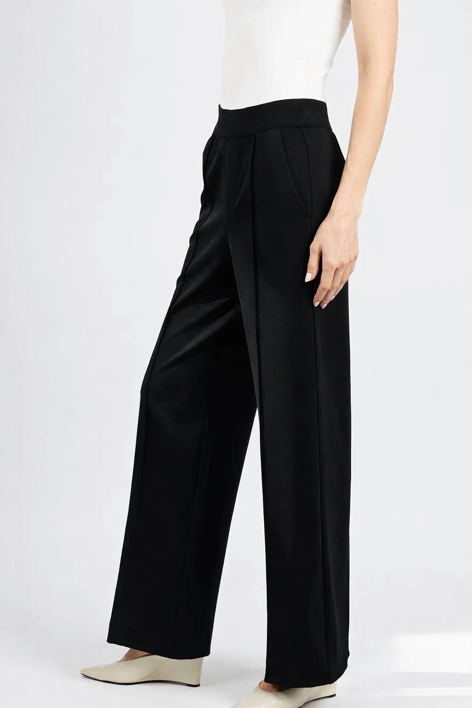 Oui - Pull-on Straight Pants