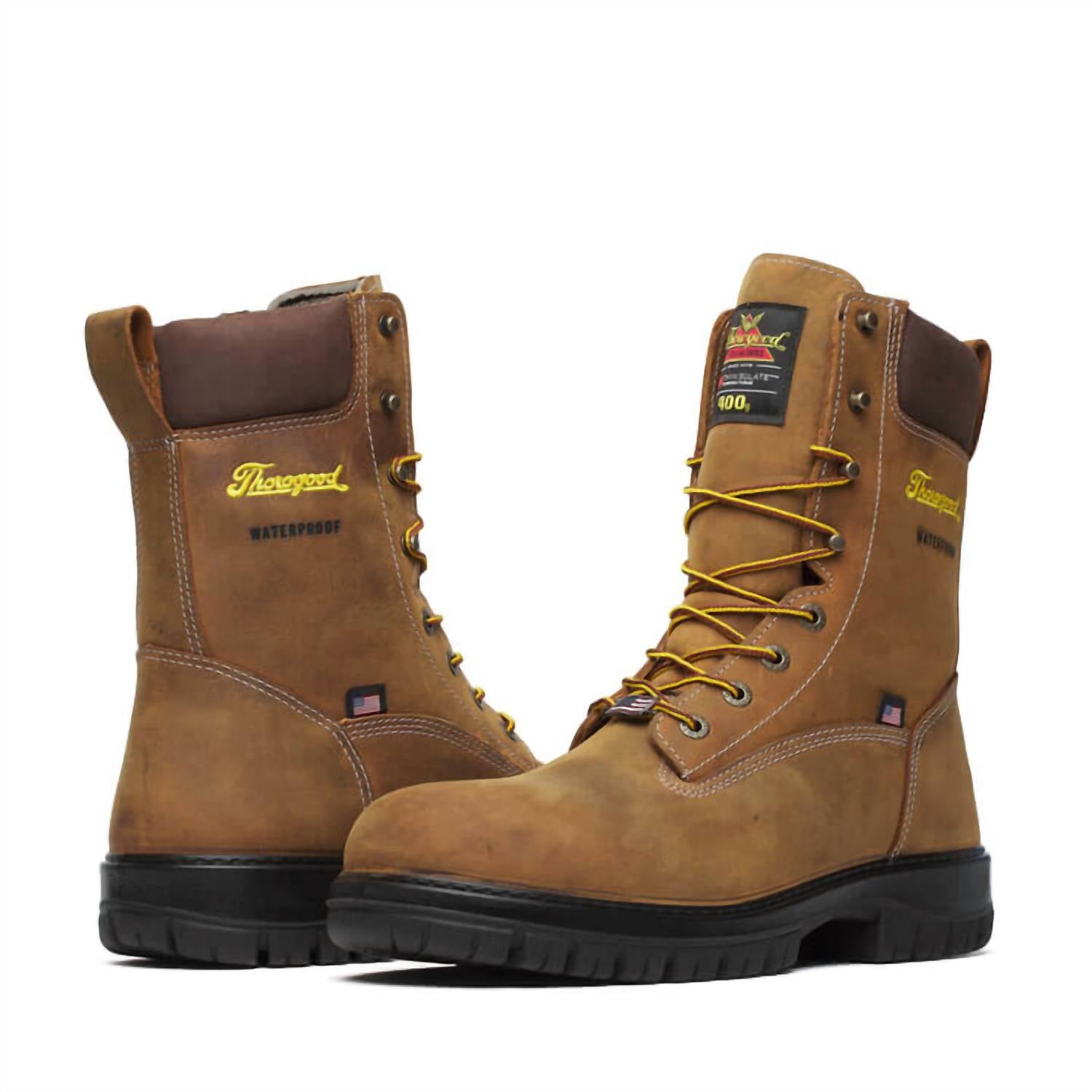 Thorogood - Men's 8" Waterproof 400g Insulated Nano Composite Safety Toe Work Boot