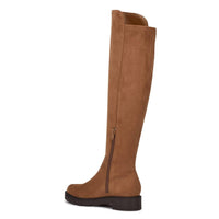 Nine West - Women's Tread2 Zipper Leather Round Toe Over The Knee Boots