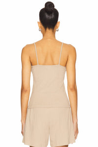 Donni. - Pointelle Cami Tank