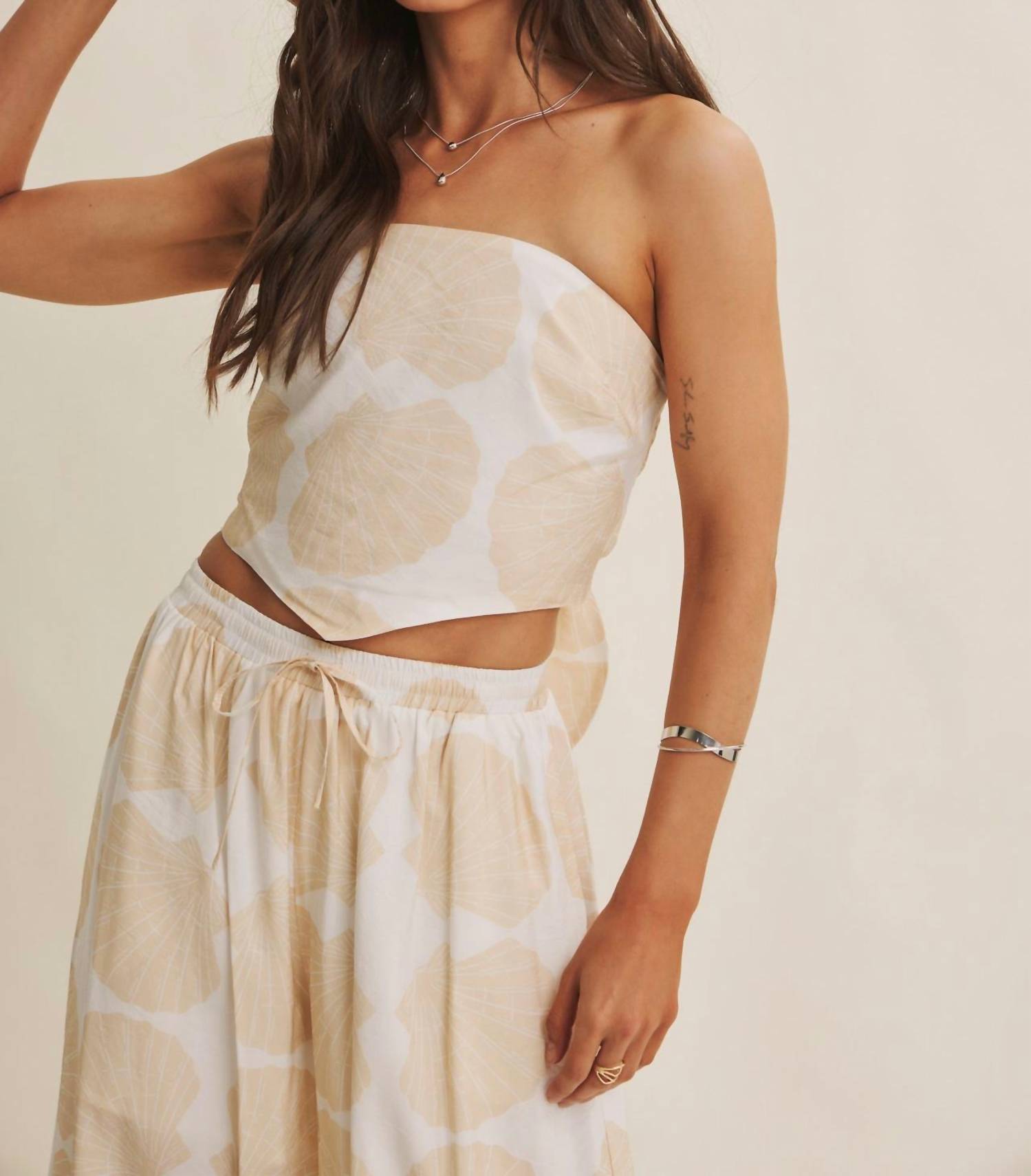 In February - Coastal Breeze Scarf Tube Top