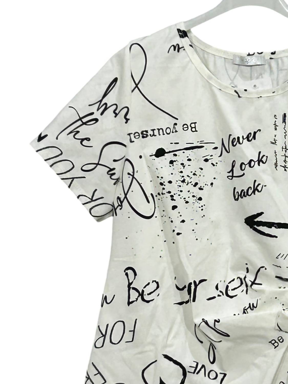 Oz - Women's Embelished Italian Short Sleeve Tee