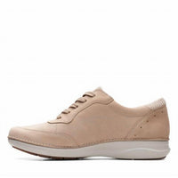 Clarks Women's Appley Tie Casual Shoe in sand nubuck - women's sneaker - view 8