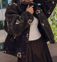 Promesa - Floral Fleece Zip-Up Jacket