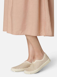 Ilse Jacobsen - Women's Perforated Loafer Sneakers